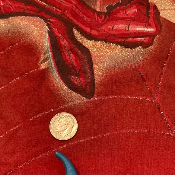 2002 Spiderman Movie Promo Shirt M Embroidered Mad Engine Marvel Tag Rare VTG - Picture 11 of 11